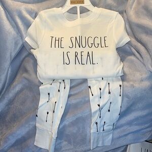 Rae Dunn “The Snuggle is Real” Pajama Set